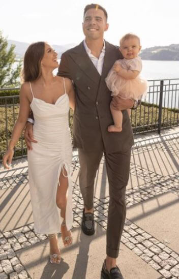 Julia Nowak and Jan Bednarek with their lovely daughter Lily.